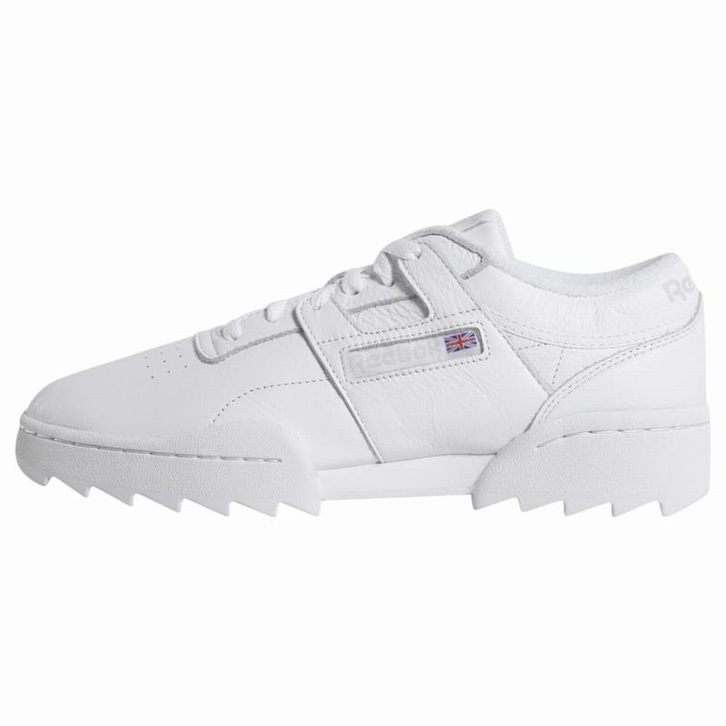 Tenisi Reebok Workout Ripple Og Dama Albi/Gri/Rosii Romania MJ3553PU